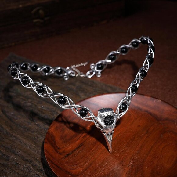 Viking Fairy Crown Headpiece - Medieval Circlet Crow Crown Celtic Tiara - Picture 4 of 5